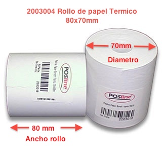 papel termico, 80x70, posline, barware, punto de venta